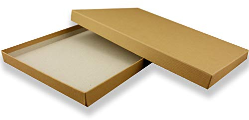 1x DIN A4 - Hochwertige Geschenk- und Aufbewahrungsbox - 30,2 x 21,3 x 2,1 cm - Kraftpapier - stabiler 650 g/m² Karton