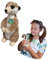 EcoBuddiez - Erdmännchen von Deluxebase. Mittelgroß 22cm weiches Plüschtier aus recycelten Plastikflaschen. Umweltfreundliches kuscheliges Geschenk für Kinder und süß Stofftier für Kleinkinder.