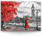 BilderKing Wandbild London Gemälde Reproduktion - 200cm x 150cm Leinwand auf 4cm Keilrahmen