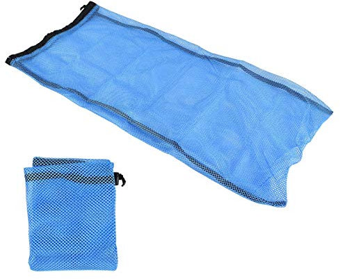 Wosune Sac d'Emballage de Palmes, Filet de Plongée en Apnée Noir/Bleu pour Plongeurs (Black)