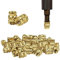 STCRERAG Set di 50 Inserti Filettati M3 Filettatura in Ottone Zigrinato Filettatura Femmina in Ottone per Dadi Incorporati Dadi Filettati Boccole a Pressione Mediante Calore o Ultrasuoni in plastica