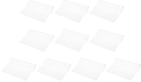 PATIKIL Eyeglass Microfiber Cleaning Cloth 7x6, 10 Pack Glasses Cleaning Cloth Soft Wipe Screen Cloth for Camera Lens Eyeglasses Screens in Individual Vinyl Pouch, White