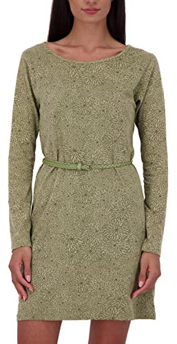 Alife and Kickin Damen EllinAK B Longsleeve Dress Kleid Damenkleid Freizeitkleid Sommerkleid XS-XXL, dust Melange, L
