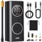 Oasser Gonfleur pneus Voiture 6000mAh 150PSI Type-C Charge Compresseur Voiture Batterie Rechargeable Allume-Cigare 12V avec Affichage Couleur Lumière LED Sac de Rangement Batterie Rechargeable