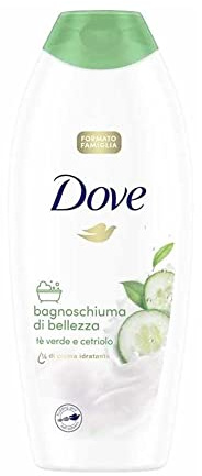 DOVE Pepino Y Te vert gel douche 750 ml pour adultes, idéal pour peau douce au quotidien, formule agréable