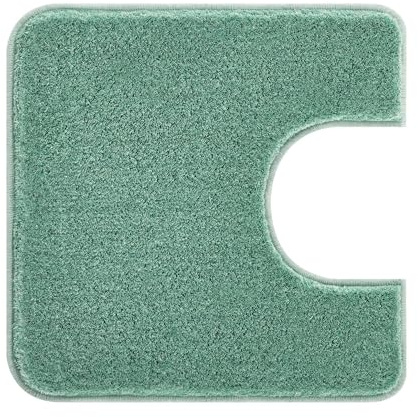 Kleine Wolke WC-Vorleger Relax Maledivia 55 x 55 cm mit Ausschnitt | OEKO-TEX zertifiziert, rutschhemmende Unterseite, für Fußbodenheizung, maschinenwaschbar, 100% Polyacryl