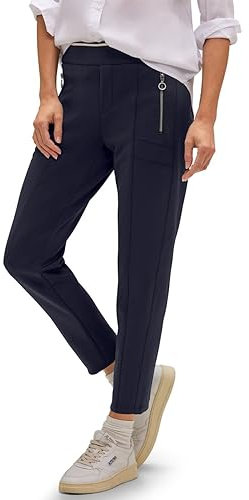 STREET ONE Damen A376859 Scuba Joggpants, deep Blue, 36W x 28L