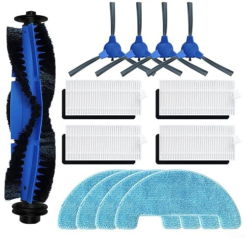 Komplettset mit Ersatzteilen und Zubehör für Kyvol Cybovac E20 E30 E31 Saugroboter, Seitenbürsten, Filter, Rollenbürste, Wischtuch