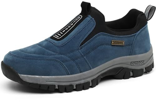 Aocase Mocasines sin Cordones para Hombre Classic Mocasines Running Zapatillas Deportivas Corriendo Transpirable Casuales para Correr Gimnasio Sneakers,Azul,45/275mm