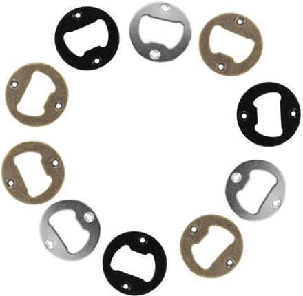 Cabilock 1 set di inserti apribottiglie, in acciaio inox, apribottiglie, apribottiglie, rotondi, per fai da te, per apribottiglie, per cavatappi