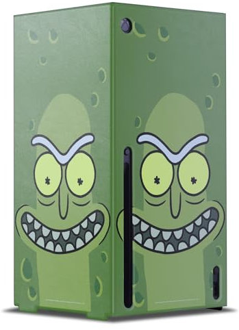 Head Case Designs Offizielle Rick And Morty Essiggurke Rick Grafiken Spielekonsolen Wickeln kompatibel mit Xbox Series X