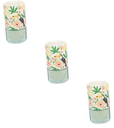 PRETYZOOM 3st Besteckschale Aus Keramik Desktop-zubehör Praktischer Besteckhalter Bäuerlicher Bleistifthalter Keramiklöffel Kompakter Stäbchenhalter Essstäbchen Etui Glas Geschirr Container