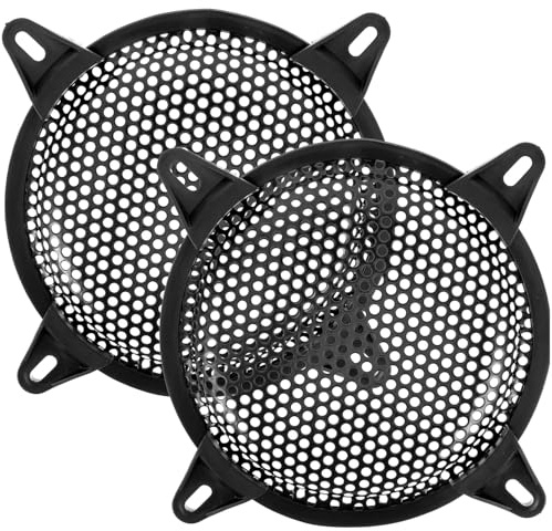 ifundom 2pcs Car Speaker Grille Mesh Cover Protector for Subwoofer Speaker Grill Design for Car Installation