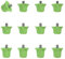 55 Sport Classic Nylon SG Replacement Football Studs - 12 Pack (13/16mm) - Lime Green