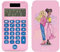 Lexibook, Mattel Barbie, Barbie-Taschenrechner mit Schutzhülle, konventionelle und erweiterte Rechenfunktionen, Batterie- und Solarbetrieb, Rosa, C45BB