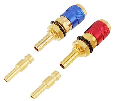 ORFOFE 4 Stk Schnellkupplung für tig schweißdraht schweißpistole schweißbrenner schweißen welding löten lötösen werkzeug tig-Schnellkupplungen zweifarbig schneller Stecker