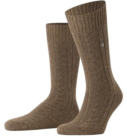 Burlington Herren Socken Tweed Origin Boot M So Wolle gemustert 1 Paar, Braun Toffee Melange 5177, 40-46