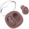 eleror Auricolari wireless per piccole orecchie, unisex, Bluetooth per piccoli canali uditivi, mini auricolari per iPhone, Android, microfono Bluetooth wireless (Rosa Anticato)
