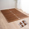 EMOOR Rollbare Lattenrostmatte OSMOS 140 x 200 cm Aus Massivem Paulownia-Holz Braun, Tatami Futonbett Palettenbett