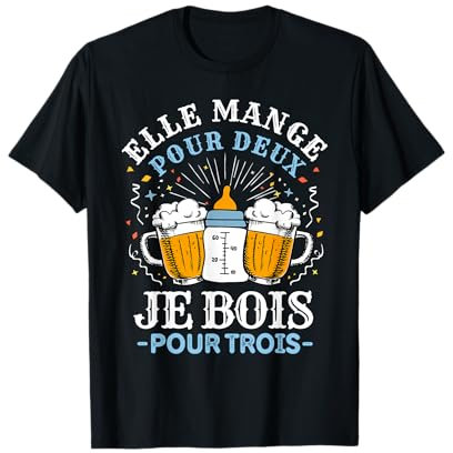 cadeau jeune papa naissance Bébé humour futur papa 2026 tee T-Shirt