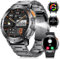 FOXBOX Smart Watch for Men Answer/Make Call, 1.43 AMOLED Smartwatch with Flashlight 530mAh 100+ Sport Modes Fitness Tracker, IP68 Waterproof Pedometer Heart Rate Sleep Monitor for Android iOS
