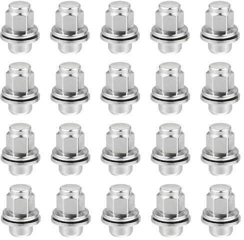 Wjelet 20Pcs Wheel Nuts Set M12 x 1.5 Wheel Lug Nuts for J-aguar F-Type S-Type X-Type XF Series XJ X350/X351/X358 XK/XKR Series Locking Wheel Lug Nuts