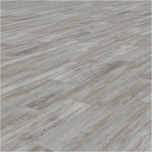 HORI Klick Hart Vinylboden aus hochwertigem SPC ohne PVC, Melbourne, stilvolle Landhausdiele, 1,98m², Trittschalldämmung, wasserfest, für Fußbodenheizung und Feuchträume geeignet,