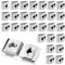30 Stück Nutensteine M8, Nutensteine 8 - Typ B, T Nutsteine Set, T-Nut Schiene Nutenstein, T-Nut Kohlenstoffstahl, T-Nuts Schiebemuttern M8 für 30-Serie Aluminiumprofil Extrusionsschlitz