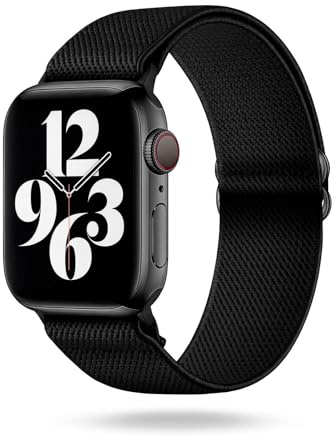 ONEFLOW Flex Loop Kompatibel mit Apple Armband Elastisch, Textil Stoff iWatch Armbänder Damen Herren Sport, Sportarmband Nylon Ersatz Watch Band Flexibel