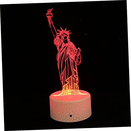 NUOBESTY LED Nachtlicht USB Nachtlampe aus Acryl und Kunststoff mit Touch Steuerung und USB Ladung Weißes 3D Nachttischlicht für Schlafzimmer und Riegel als Dekorative Tischlampe