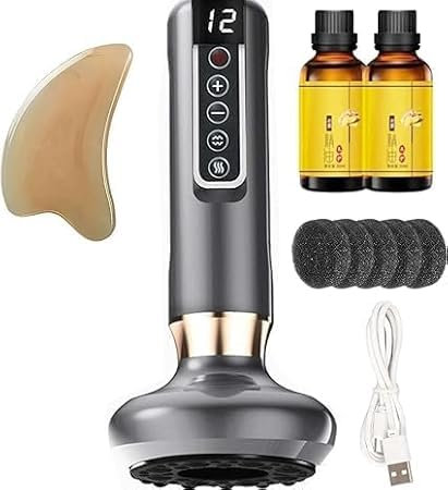 Ventouse Cellulite,ventouse electrique anti cellulite,masseur anti cellulite,Masseur Anti Cellulite, 2025 Masseur De Cellulite à Main électrique, Masseur De Graisse à 12 Niveaux (Gris)