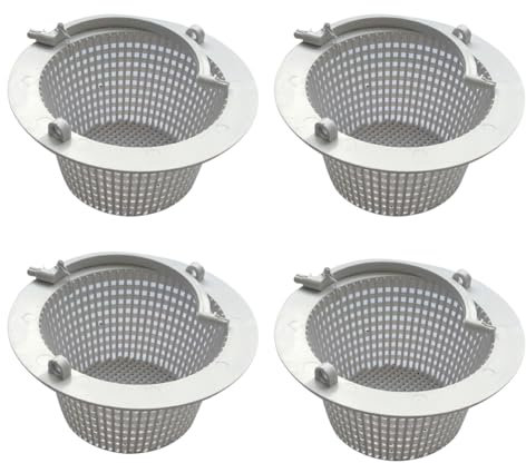 Générique 4 Pièces Panier Skimmer Piscine, Panier Crépine pour Piscines Creusées, Filet De Préfiltre De Piscine Remplacement, Accessoires Piscines, Retrait Facile (Couleur Aléatoire)