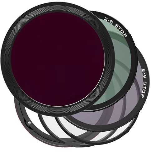 Sistema di filtri ND variabili magnetici versatili (VND) da 82 mm