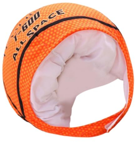 NUSITOU Lustiger Basketball Kostümhut aus Stoff und Pp Baumwolle Leichter Basketball Förmiger Festivalhut für Themenpartys und Cosplay Verkleidungen