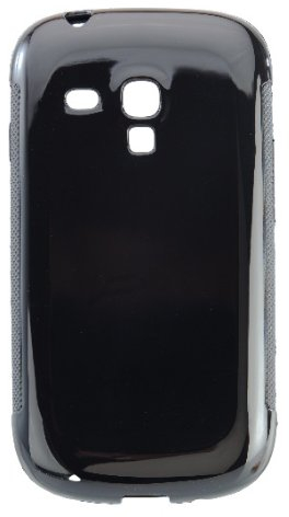 Peter Jäckel 12972 Handyhülle Schwarz - Schutzhülle für Samsung i8190 Galaxy S3 Mini, Schwarz