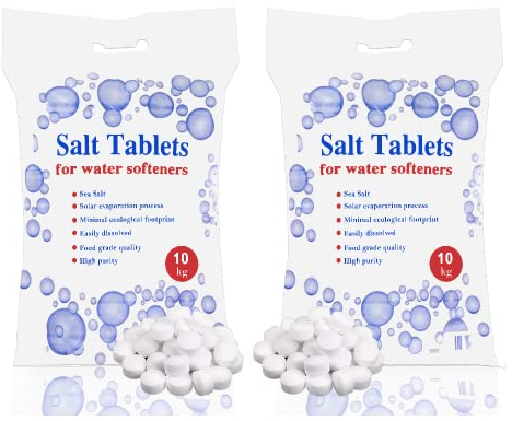 WATER SOFTENER SALT TABLETS 10KG 2 packs large saving