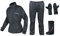 A-Pro Antipioggia Completo Impermeabile Tuta Copri Guanto Copri Stivale Moto Nero 3XL