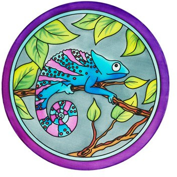 Gutta-Fensterbild 20cm, Pongé 08, ´Chameleon ' [Spielzeug]