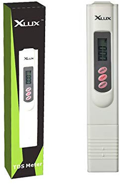 Medidor de TDS XLUX digital, comprueba la calidad del agua, rango de medición de 0 ppm a 9990 ppm, resolución de 1 ppm y precisión de lectura de ±2%