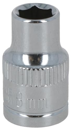 8mm 3/8 Drive Shallow Metric Socket Single Hex / 6 Sided Bergen