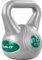 MOVIT Kettlebell STYLISH Grey, Kugelhantel mit Bodenschonender Kunststoffhülle, 2 bis 20 kg, Schadstoffgeprüft, 10 kg Petrol