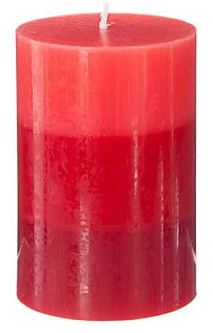 Dreifarbige Kerze parfümierte rote Früchte H10