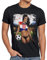 style3 EM 2024 Soccer Girl Herren T-Shirt Fußball Europameisterschaft Trikot Deutschland Schwarz, Größe:L, Land:Kroatien
