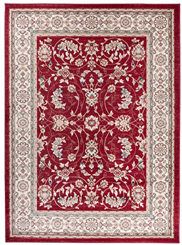Carpeto Orientteppich Teppich Rot 200 x 300 cm Ornamente Klassisch Muster - Wohnzimmer Schlafzimmer Esszimmer