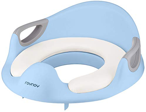 roynoy | Toilettensitz für Kinder | WC Sitz für Kinder | Sitzverkleinerer mit Griff für Toilette | Toilettentrainer | Kloaufsatz (blau)