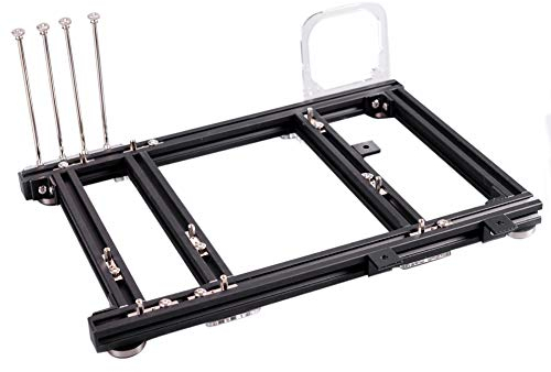 M-ATX MATX ITX Computer Open Air Case Bracket Aluminum DIY Bare Frame,Creative Personality DIY Chassis Bracket Open Chassis,PC Test Bench(black)