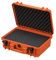 TomCase Mallette d'extérieur étanche 47x37x18 cm avec Cubes tramés/Mousse ; Valise de Transport IP67 (Orange)