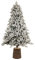 Nataland Albero di Natale Artificiale Verde Modello Nordend Con Altezza 240 Cm e Base a Tronco, Abete Super Folto con Effetto Realistico e Rami Con Aghi Anticaduta