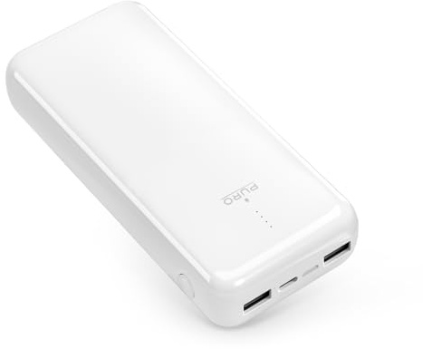 PURO Power Bank 20000mAh Due Porte USB-A E Una USB-C Fast Charge – Cavo Incluso; batteria esterna per smartphone e tablet