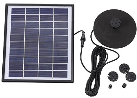 YARNOW 1 Satz Solarbrunnen Sprühdüse Für Wasserfontänen Solarbetriebener Brunnen Tauchwasserpumpe Solarwasserbrunnen Im Freien Solar-Wasser-Panel Vogelbad Solarpanel Sprinkler Abs Tauchen